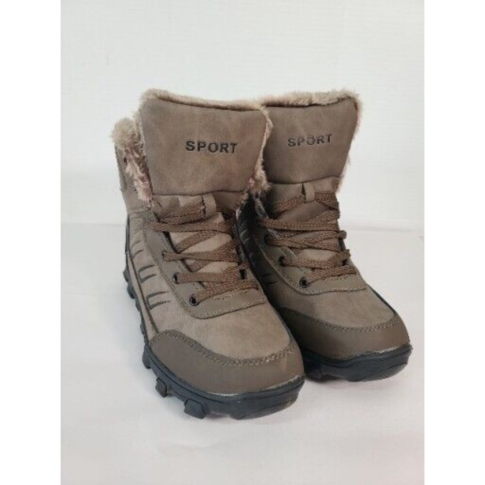 NWOT Outdoor Mens  Sports Hiking Ankle Boots Shoes Fur Lined  Snow Casual Size 9